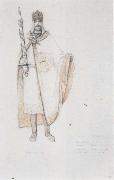 Fernand Khnopff Costume Drawing for Le Roi Arthus Arthus oil painting reproduction